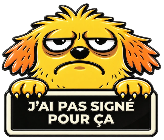 Pin J'ai pas Signé pour Ça